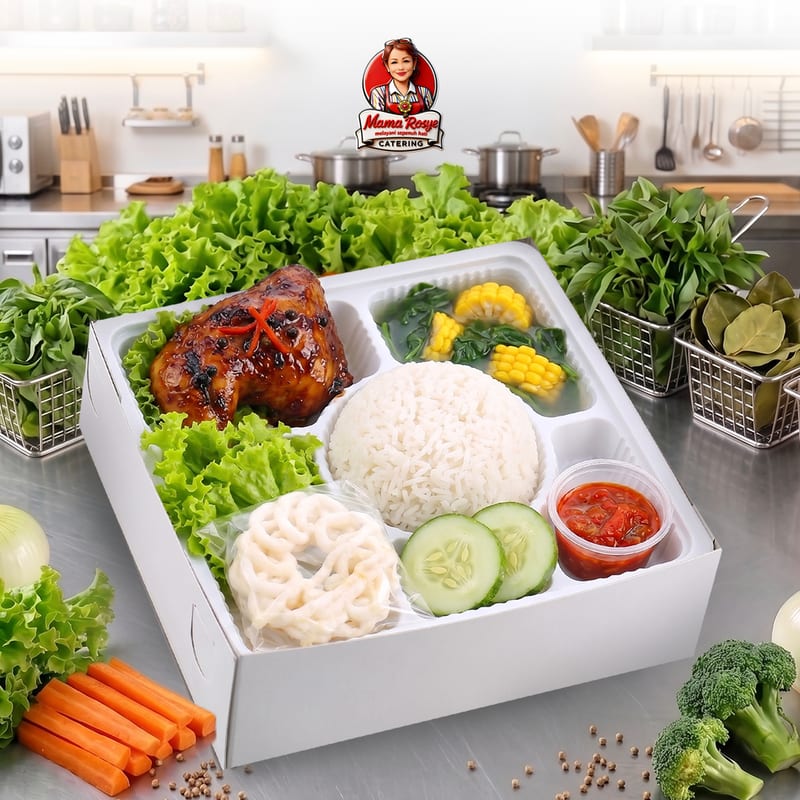 Nasi Ayam Bakar Sayur Bening - catering Mama Rosye