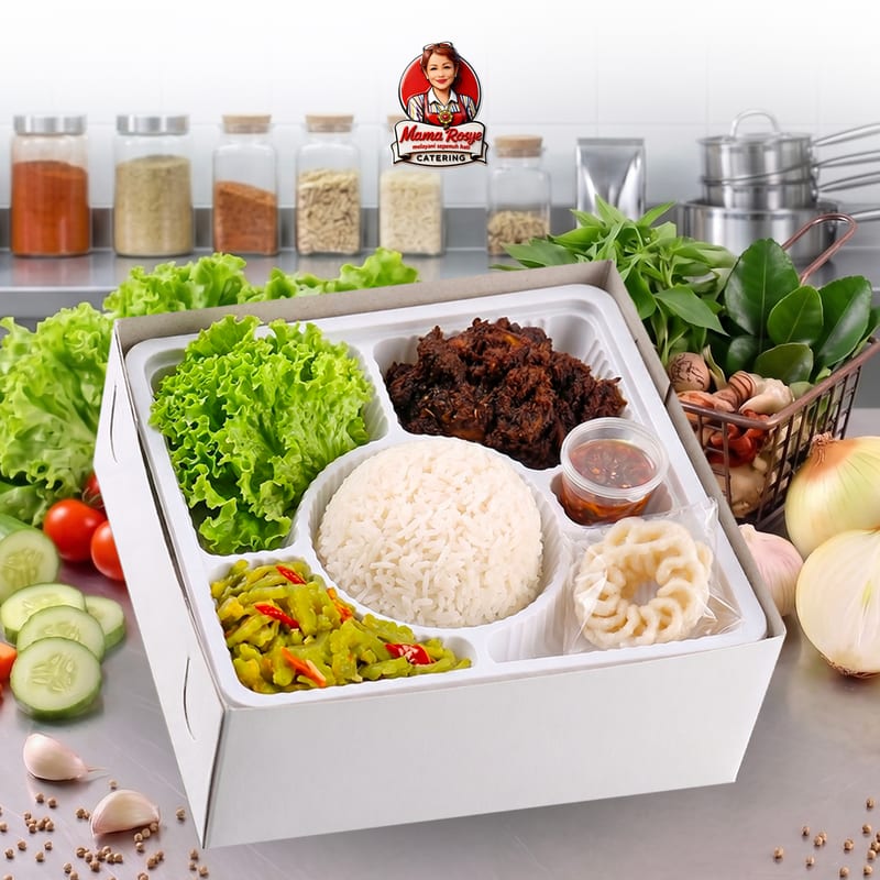 Nasi Ayam Lengkuas Oseng Pare - catering Mama Rosye