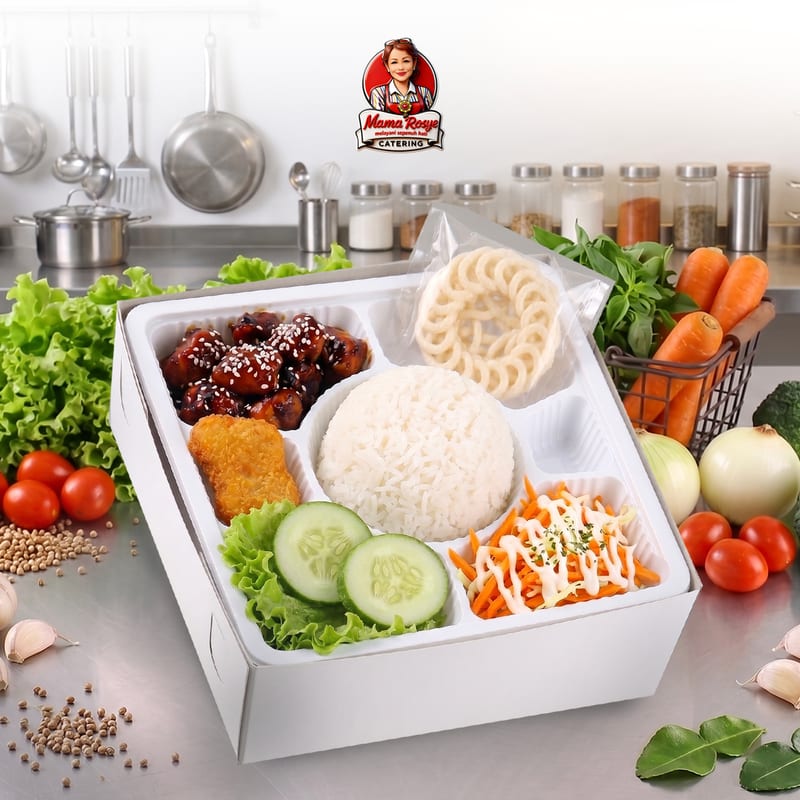 Nasi Ayam Teriyaki Nugget - catering Mama Rosye