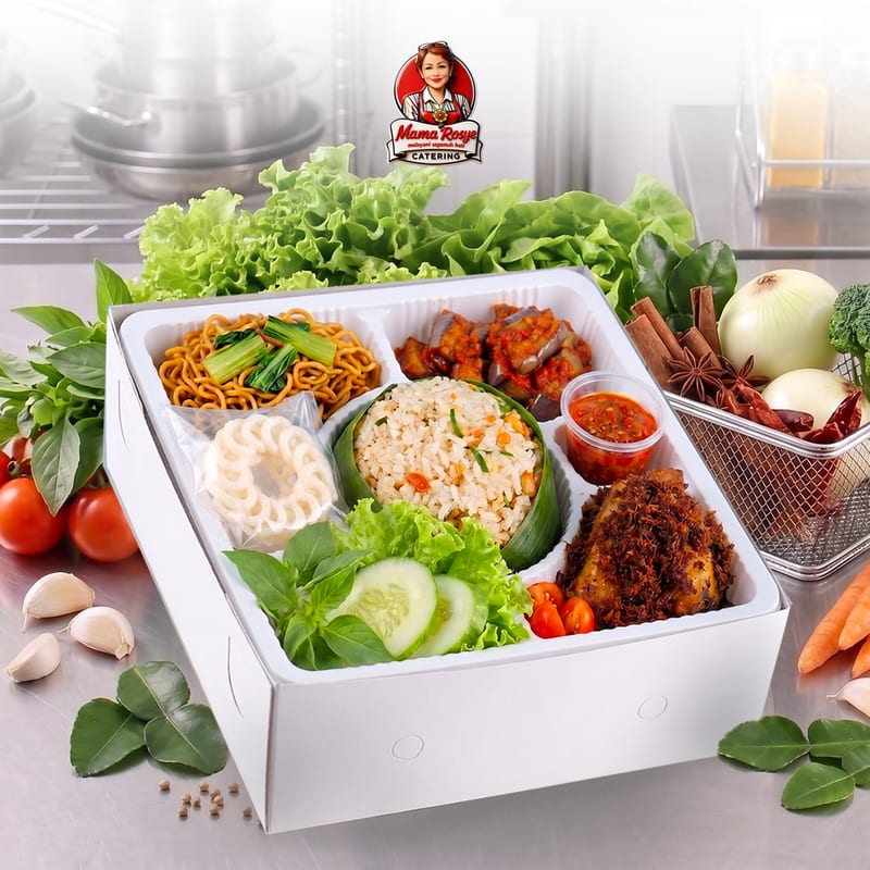 Nasi Daun Jeruk Ayam Lengkuas - catering Mama Rosye