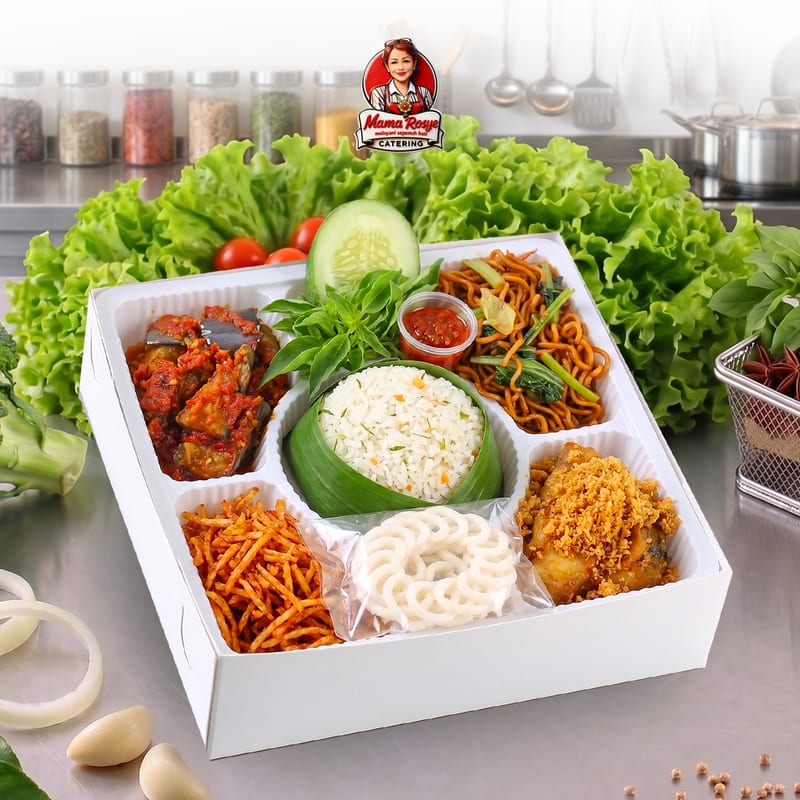 Nasi Daun Jeruk Ayam Kremes - catering Mama Rosye