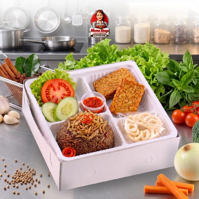 Nasi Goreng Teri Medan Telur - catering Mama Rosye