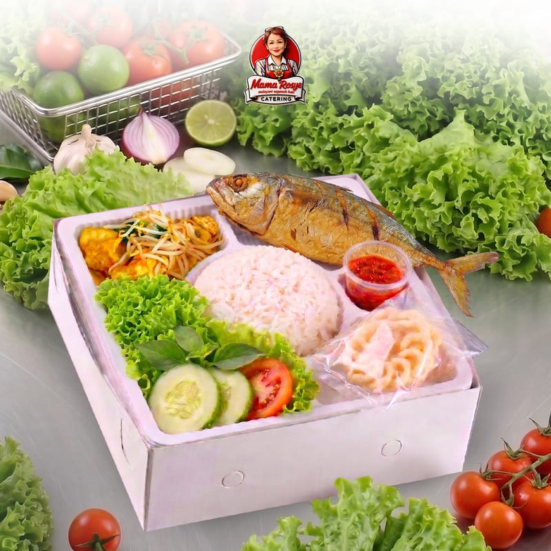 Nasi Ikan Kembung Tumis Toge - catering Mama Rosye